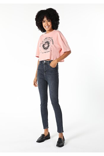 Colin's Skinny Fit High Waist Narrow Leg Women's Denim Jean Trousers