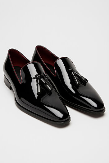 D'S Damat Ds Damat Black Genuine Leather Tuxedo Shoes