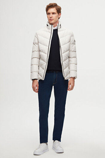 Twn EcRu Slim Fit Hooded FibeR Filled WindpRoof Jacket