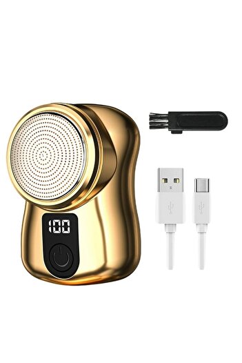 Generic Mini Portable Electric Shaver USB Rechargeable Beard Razor for Men Home Office Travel Fathers Gift