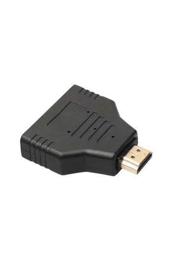 HOPE R HDMI adapter 2 in 1 splitter, 2 female inputs, 1 male output, 1080p, black, HOPE R