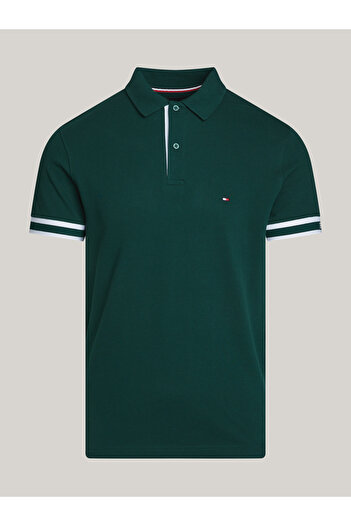 Tommy Hilfiger MONOTYPOVÁ MANŽETA SLIM FIT POLO
