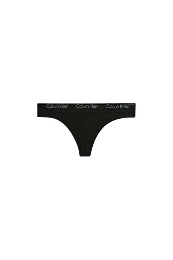 Calvin Klein Kadın Calvin Klein İmzalı Elastik Bantlı Siyah Külot 000QF7095E UB1