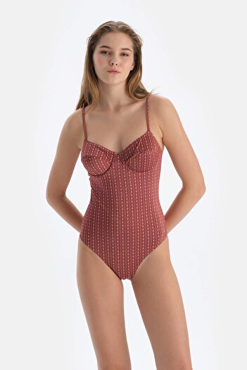 Dagi Brown Underwire Swimsuit