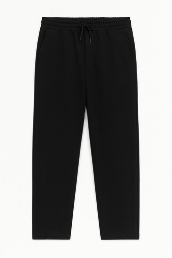 Redline Men's Regular Fit Soft Fabric Sweatpants with Elastic Waist Black