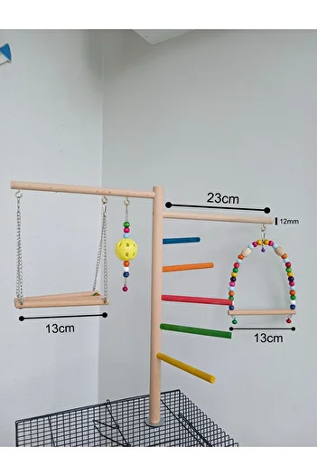 ADAPATİ PET Cage Top Bird Toy Tunnel (Ball Color Will Be Sent According to Stock Condition)