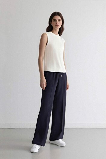 DeFacto Flexible Waisted Pocket - Straight Leg Trousers D8354Ax25Sp