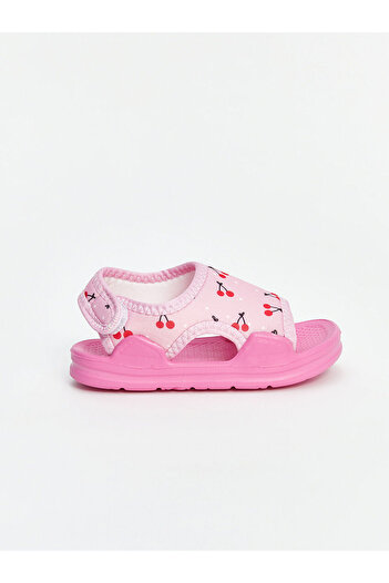 LC Waikiki New Season Cherry Printed Velcro Baby Girl Sandals - S5Ii26Z1