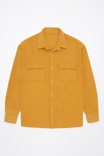 Redline Haven Men's Oversize Thick Velvet Shirt
