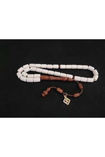 İskeçe Exclusive Halil Hilmi Master Artifact Hand Size Imame Pen Carved Camelbone with Kuka Combination Certified 8278