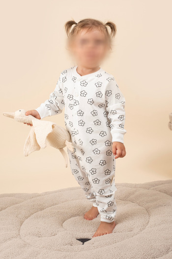 Vauva Girls Boys Printed Baby Kids Rompers Seasonal Long Sleeve Elastic Jumpsuit