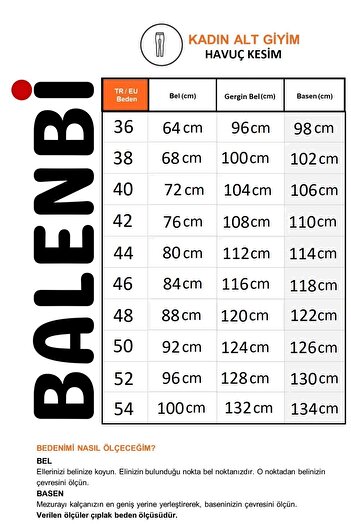 Balenbi High Waist 1005 Model Lycra Claret Red Women's Trousers - Carrot Leg