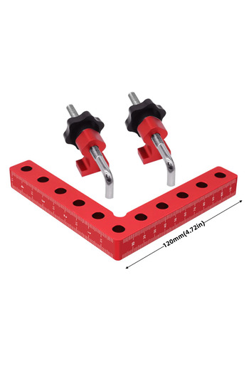 Choice 120mm(4.7in) 120mm / 140mm Aluminum Alloy 90 Degree Right Angle Fixing Clip Auxiliary Fixture Positi