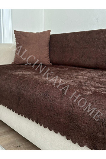 YALÇINKAYA HOME Damar Desenli Süngerli Kaymaz Taban Koltuk - Çekyat Örtüsü 170x205cm