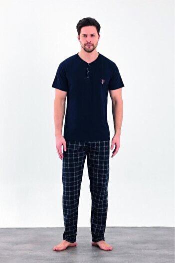 Estiva 100% Cotton Interlock Short Sleeve Men's Pajama Suit