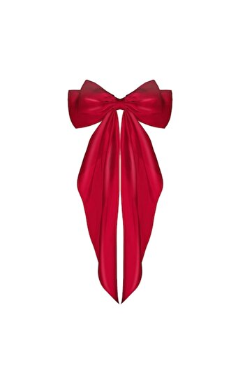 General Store Hair Clip with Oversized Bow, SA&SO General Store®, 32 x 18 cm, Red
