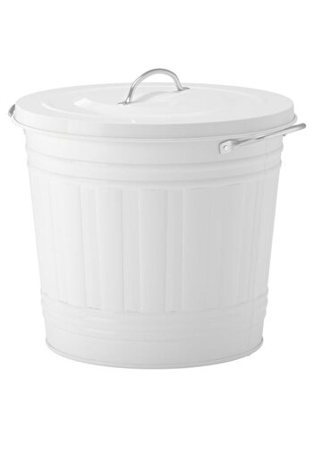 IKEA Knodd Trash Can, 16 Lt, White