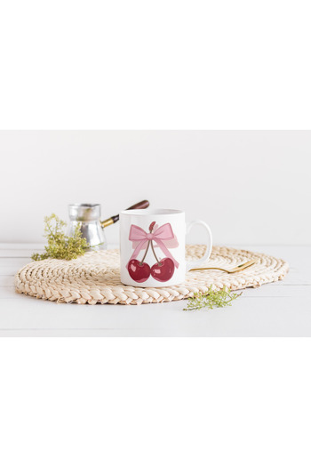 EYBaskı Tasarım Mixed Color Modern Patterned Porcelain Mug – Summer Atmosphere Design