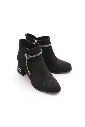DGN 707-22K Women's Silver Stone Corded Heeled Boots