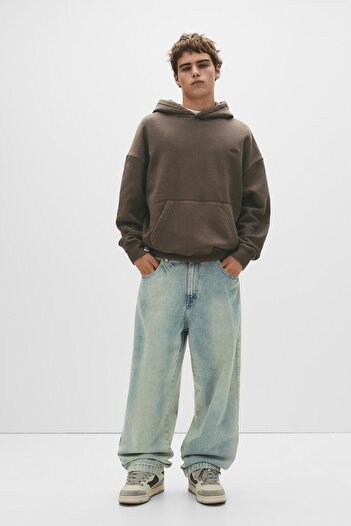 Pull & Bear Kapüşonlu STWD Yamalı Sweatshirt