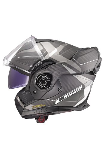 LS2 ADVANT X KARBON HORIZON ÇENE AÇILIR KASK MAT GÜMÜŞ GRİ