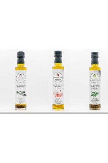 Mediterranean Tastes Extra-Virgin Olive Oil, Infused with Garlic, 0.25L, Cold Pressed, Acidity <0.8%