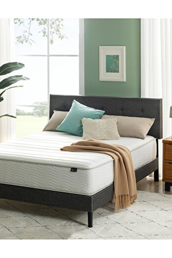 Zinus Foam and Spring Hybrid Mattress Full Size Mattress in A Box 10Years Warranty(190.5Lx137.2Wx25.4H)CM