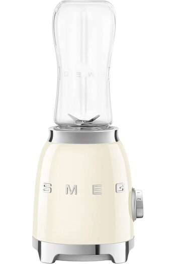 SMEG PBF01CRUK Retro 50’s Style Personal Blender, 2 x Bottles-To-Go, 2 Speed Settings, 600ml, 300W
