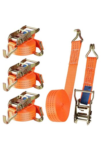 SOHO SOHO Ratchet Lashing Strap, Maximum Weight 5T, Dimensions 10 m x 50 mm, Orange