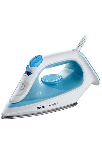 Braun Fier de călcat cu abur TexStyle 1, 2000W, talpă superceramică, alb/albastru