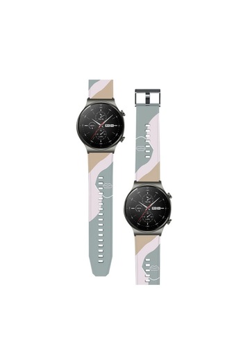 Bibilel Silicone Strap for Huawei Watch GT2 PRO, Camo Gray Green