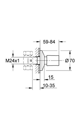Grohe Baucosmopolitan Stop Valve - 19917A00