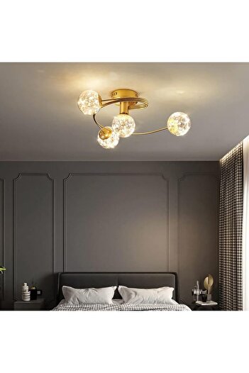edc LED Chandelier 27W Gold 3000K Warm Light
