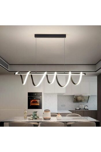Jiju LED Chandelier Black 94W with Remote Control light/cold/warm/neutral