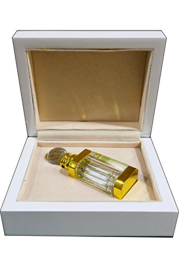 Generic زجاجة عطر فاخرة من زيت العود العطري العربي الكريستالي مع قاع من سبائك القصدير وغطاء من الكريستال