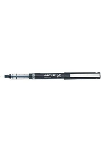 Pilot Precise V5 Stick Liquid Ink Rolling Ball Stick Pens, Extra Fine Point (0.5mm) Black Ink, 2-Pac