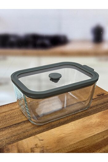 AROW Fruta Glass Vacuum Storage Container 2700 ml Tkebt Gray