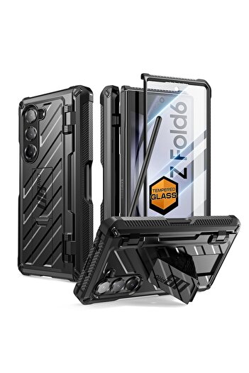 Supcase Case for Samsung Galaxy Z Fold6, Unicorn Beetle Pro O38, Polycarbonate, Black