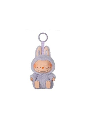 OEM LABUBU 2.0 Sitting Party Plush Figurine, Azttoztto, 15cm, Pastel Violet