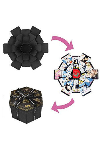 specialgift Personalized hexagonal explosive photo box