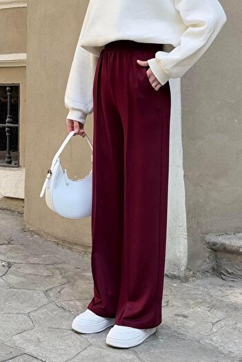 lamelif Λεπτομερές παντελόνι Çıma Claret Red
