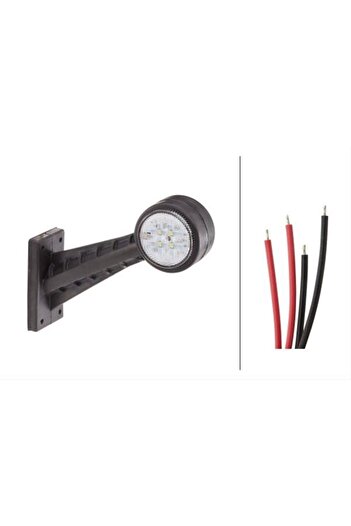 Hella High beam lamp 2XS 357 004-031, LED, 30V, 12/24V, 60 degree angle, clear glass