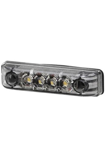 Hella Front position with reflector 2PG 357 010-121, LED, 16 x 65 mm, 0.4 W, 12/24 V, transparent