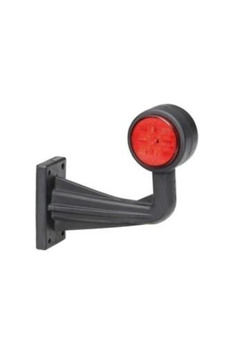 Hella Long signal lamp 2XS 357 005-041, LED, 30V, 12/24V, 90 degree angle, glass