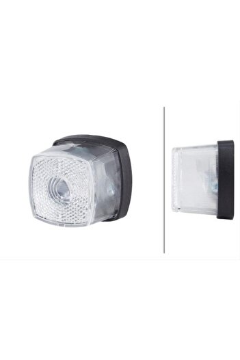 Hella Front position light with reflector 2PG 357 012-021, 62 x 62 mm, C5W bulb, 0.5 W, 12 V, t