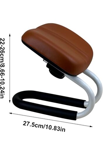 Generic Meditation Bench, Adjustable Height Metal PU Meditation Stool, Ergonomic Yoga Meditations Benches, P