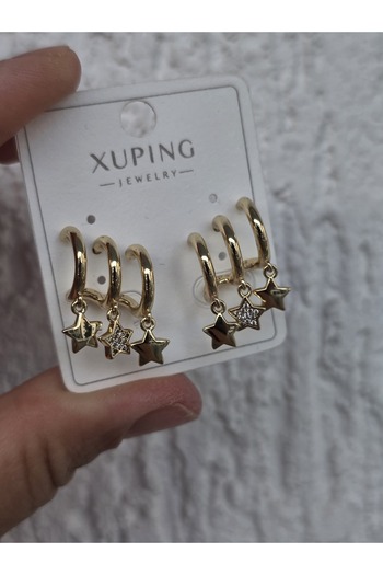 AURA Vip Steel 3-Piece Appearance Earrings