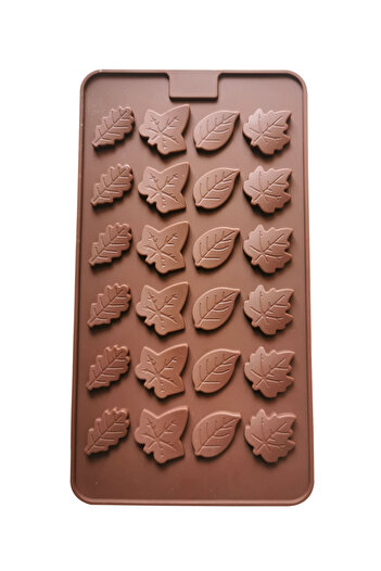 Generic Various Leaf Plants Mold, Silicone Candy Baking Mold DIY Maker Non-Stick Reusable Kitchen Baking