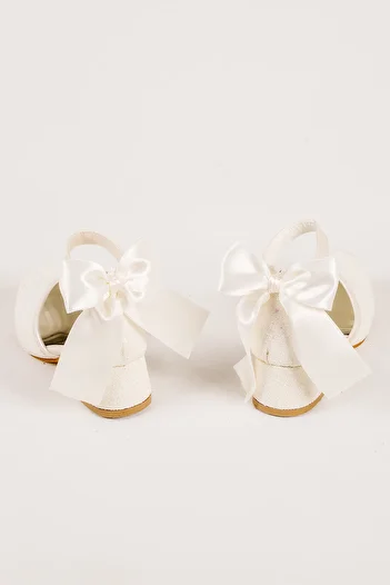 NS Little Glittery and Bow Girls' High Heels, Evening Dress Shoes, New Season
