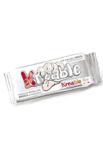 Kreable Air Dry Ceramic Plasticine 500 Gr White 0610.S00